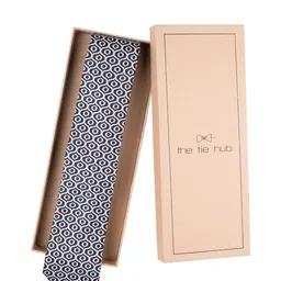 The Tie Hub Men Printed Silk Broad Tie-image-32
