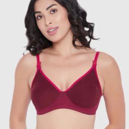 Clovia Maroon Non Padded Bra-image-26