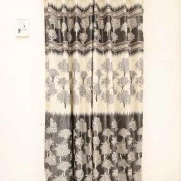 Ariana 'Balsam' Beige & Grey Polyester 9 ft. Design Long Door Curtain - Set of 1-image-34