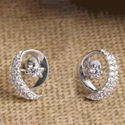 Clara 92.5 Sterling Silver Rosa Earrings for Women-image-2