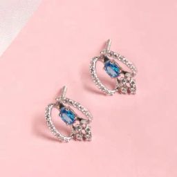 Clara 92.5 Sterling Silver Stella Earrings for Women-image-35