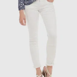 U.S. Polo Assn. White Cotton Low Rise Jeans-image-59