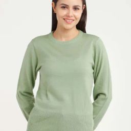 Zink London Green Regular Fit Sweater-image-35