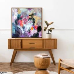 The Art House Abstract Multicolor Canvas Painting-image-73