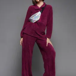 Miss Chase Wine Sweatshirt With Pants-picture-45