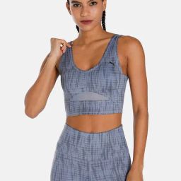 Puma STUDIO AOP Blue Sports Bra-image-23