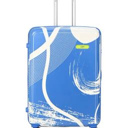 Skybags White & Blue Splash Printed Large Hard Checked Luggage-16
