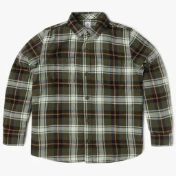 GAP Boys Green Cotton Plaid Shirt-image-93