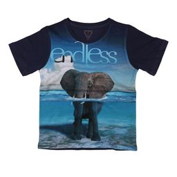 Wear Your Mind Boys Blue Printed Round Neck T-shirt-image-46
