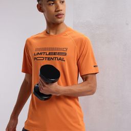 HRX by Hrithik Roshan Typography Print Raglan Sleeves Training T-shirt-picture-33