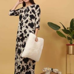 Sweet Dreams Black Printed Night Gown-image-35