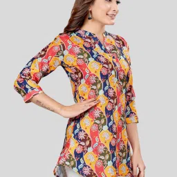 Saree Swarg Multicolor Printed A-Line Short Kurti image 3