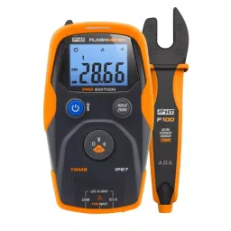HT TRMS Flash Meter with F100 Open Jaw Clamp 40 Ω to 400 KΩ Resistance Range, FLASHMETERPRO-16