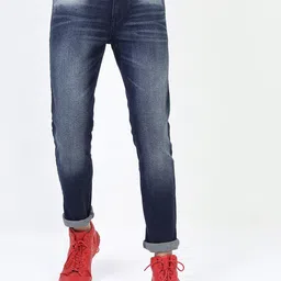 HIGHLANDER Men Blue Skinny Fit Light Fade Stretchable Jeans-picture-10