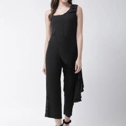 KASSUALLY Black Embellished Jumpsuit-25