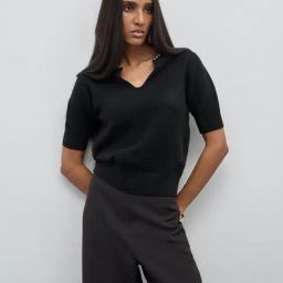 Wardrobe by Westside Black Pearl Embellished Knitted Top-image-69