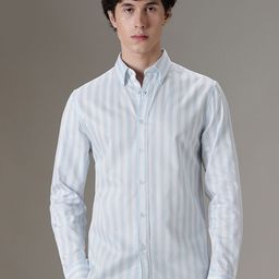 Banana Club Men Classic Slim Fit Opaque Striped Casual Shirt-image-74