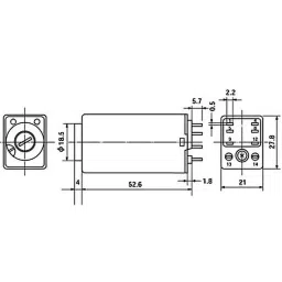 Fuji Electric ST7P Series Super Timer 100 MΩ Insulation Resistance, ST7P-2 DC24V 60S-34