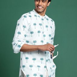 Sangria Printed Floral Kurta-image-24