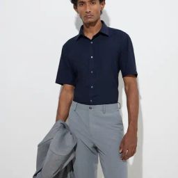WES Formals by Westside Navy Solid Slim-Fit Shirt¿-image-67