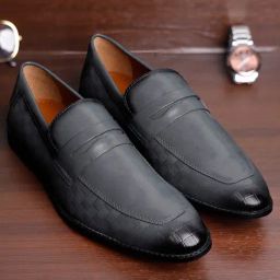 Louis Stitch Men's Ash Grey Loafers-image-63