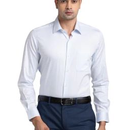 Raymond Blue Contemporary Fit Shirt-image-60