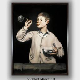 The Art House Black & White Soap Bubbles Wooden Framed Canvas Painting Wall Art-picture-31