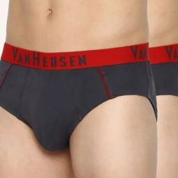 Van Heusen Regular Fit Colour Fresh Durable Elasticized Waistband Solid Briefs - Pack of 2-picture-18