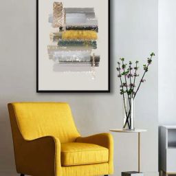 999Store White Canvas Abstract Art Wall Painting-16