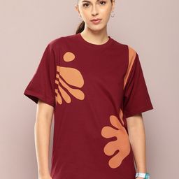 DILLINGER Printed Oversized Pure Cotton T-shirt-image-35