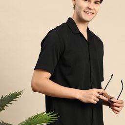 Mast & Harbour Textured Self Design Casual Shirt-image-60