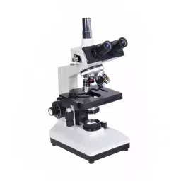 LABX SOLUTIONS White and Black Color Diecast Aluminium Trinocular Co-Axial Microscope LXM-50T-14