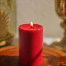 Pure Home and Living Red Vanilla Fluer Large Pillar Candle-image-37
