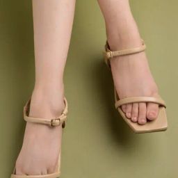 Shoetopia Women's Tan Ankle Strap Sandals-image-78