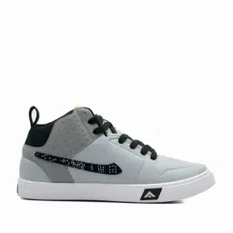 Asian Men's Grey Ankle High Sneakers-image-15
