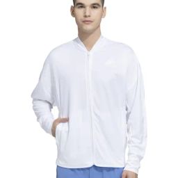 Adidas White Regular Fit Sports Jacket-image-68