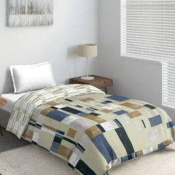 DDECOR Live beautiful Beige Polycotton 136 TC Abstract Winter Quilt-image-36