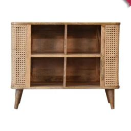 Artisan Furniture Larissa Open Double Brown Wood Cabinet-image-8