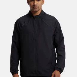 Jockey MV40 Black Lightweight Microfiber Water Resistant Convertible Hooded Jacket-image-6