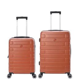 Jump Esco Terracota 8 Wheels Medium Hard Cabin Trolley Bag Set of 2-34