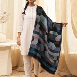 Biba Black Printed Dupatta-picture-39
