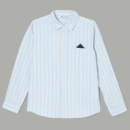 Fame Forever by Lifestyle Boys Opaque Striped Casual Shirt-image-38