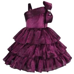 Wish Karo Kids Purple Embellished Frock-image-47