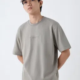 studiofit men Studiofit by Westside Sage Embossed Relaxed-Fit Cotton-Blend T-Shirt-picture-6