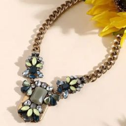 Sohi women's stone statement necklace multicolour-image-36
