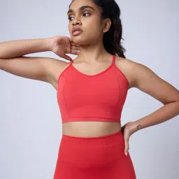 Feier Red Sports Bra-image-94