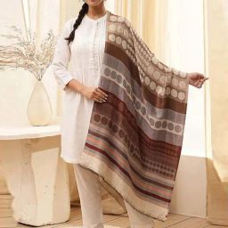 Biba Beige Printed Dupatta-picture-41