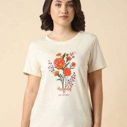 Van Heusen Women Floral Printed Round Neck T-shirt-image-48