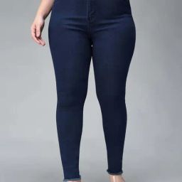 Miss Chase A+ Navy Plain High-Rise Jeans-image-62