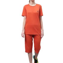 Vimal Jonney Orange T-Shirt With Capris-image-68